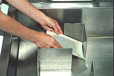 Washing book leaves