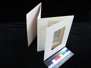 The mat can be opened wide to stand for a show-and-tell or closed like a folder for storage.