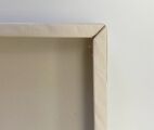 Top view of the corner of a flexible support.