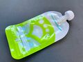 Wheat starch paste stored in reusable food pouch