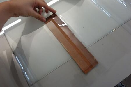 Mylar spine pocket wrapper, open view
