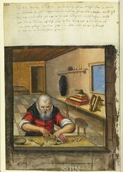 1614 image of a claspmaker