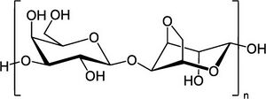 Agarose Monomer Structure. Photo credit: Wikipedia.
