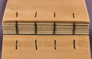 Ethiopian binding model with sewn boards (outside)