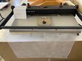 Polyester web in heat press