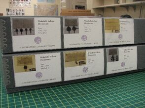 Examples of folders on boxes