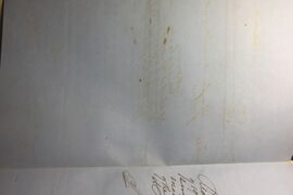 Iron gall ink showing some burn through under normal illumination.